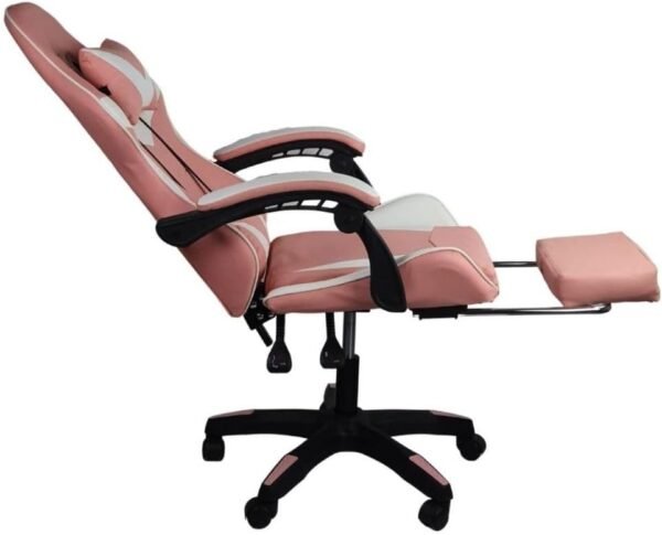 Cadeira Gamer Stillus Ergonômica Com Apoio Para Os Pés (Rosa) - Imagem 9