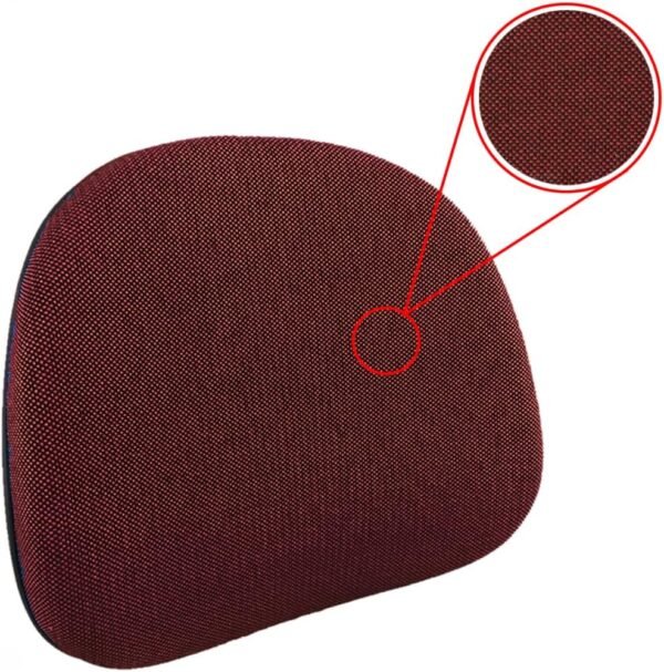 Cadeira para Escritório Executiva Giratória Ergonômica com Braços, Tecido, Estrela Arcada e Rodízios PU Antirriscos - Home Gourmet (Vermelho) - Imagem 7