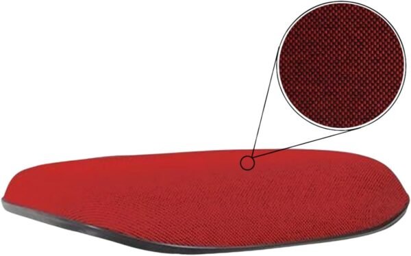 Cadeira para Escritório Executiva Giratória Ergonômica com Braços, Tecido, Estrela Arcada e Rodízios PU Antirriscos - Home Gourmet (Vermelho) - Imagem 8