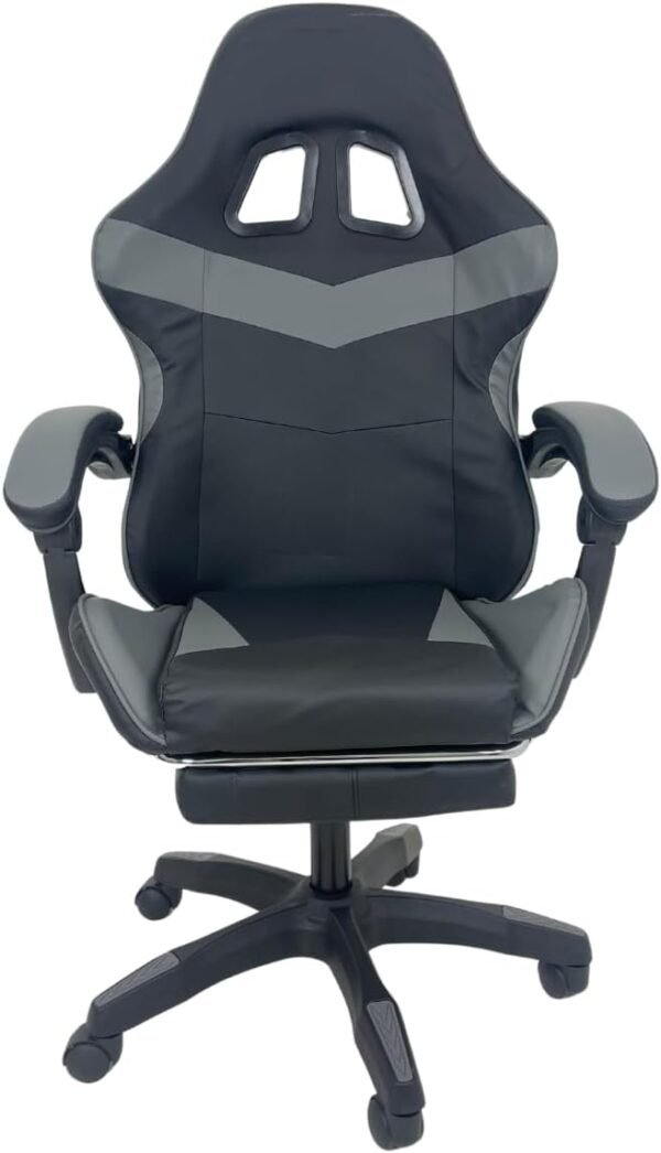 Oficial Webshop - Kit 2 Cadeiras Gamer Stillus Ergonômica com Apoio Para os Pés Cinza - Imagem 3