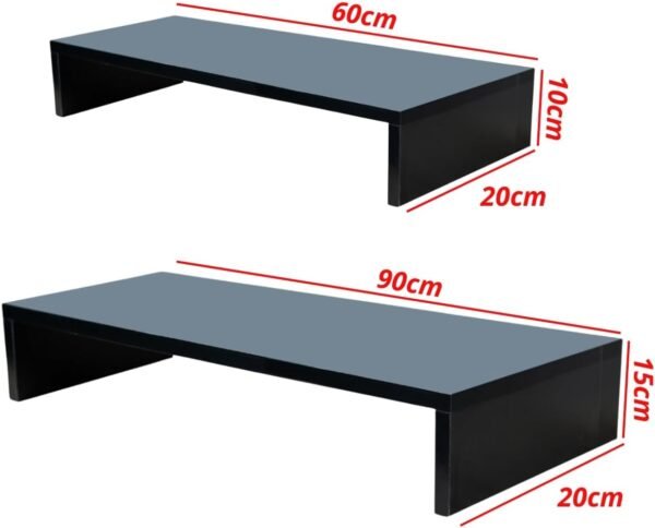 Suporte Monitor 15x90x20cm + Suporte Monitor 10x60x20cm MDF - Imagem 4