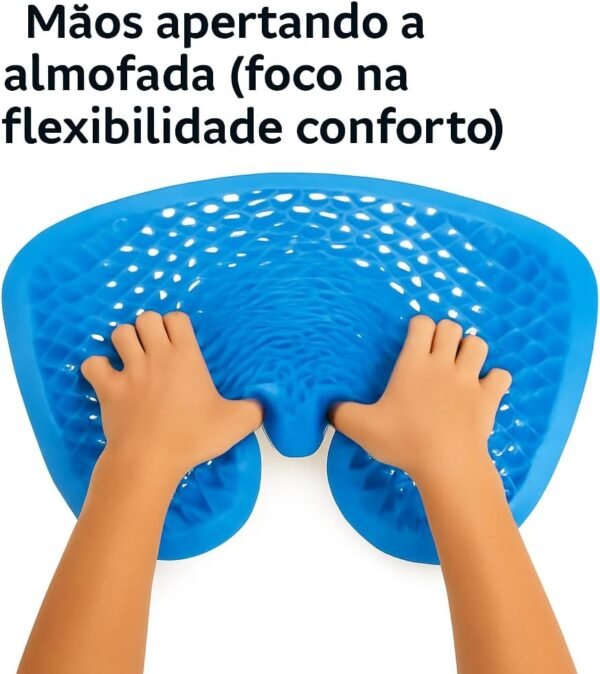 Almofada Ortopédica de Silicone Gel Colmeia - Conforto e Alívio para Dores no Escritório, Carro e Casa - Imagem 2
