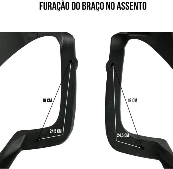 Braço Direito para Cadeira Begônia Escritex - Conforto Ergonômico e Estilo Duradouro - Imagem 4