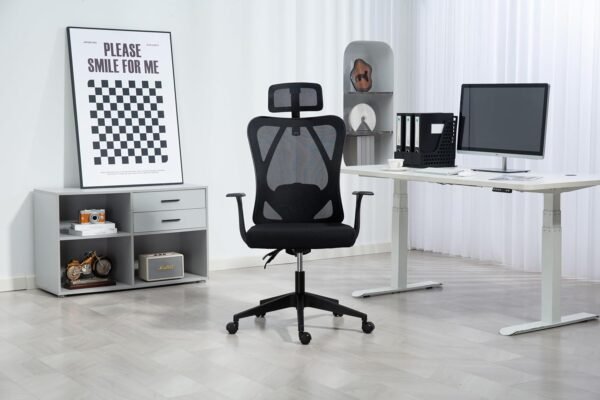 Cadeira De Escritório Ergonômica Posture 8028: Design Moderno, Conforto Superior, Suporte Ideal Para Coluna, Ajuste Personalizável, Materiais Premium - Imagem 9