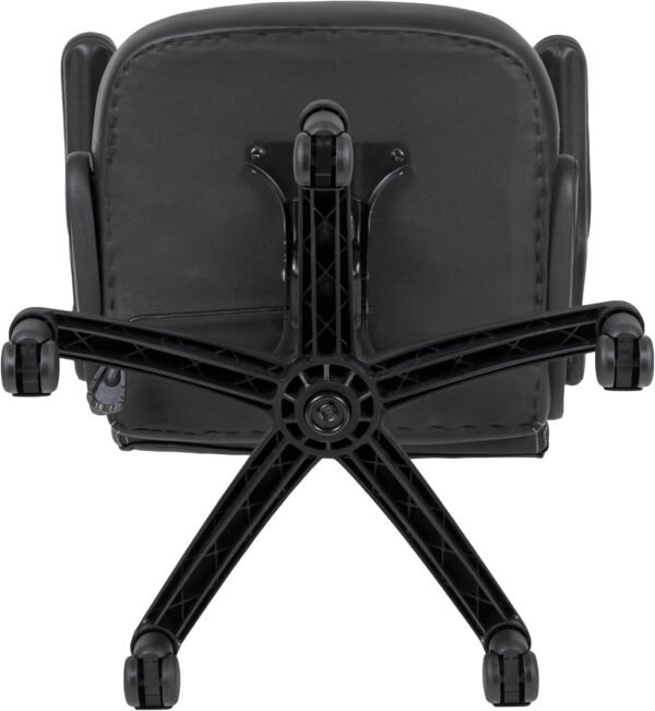 Flash Furniture Cadeira para jogos X10 de couro macio de couro macio com braços dobráveis, cadeira giratória ergonômica acolchoada para computador, laranja/preta - Imagem 9