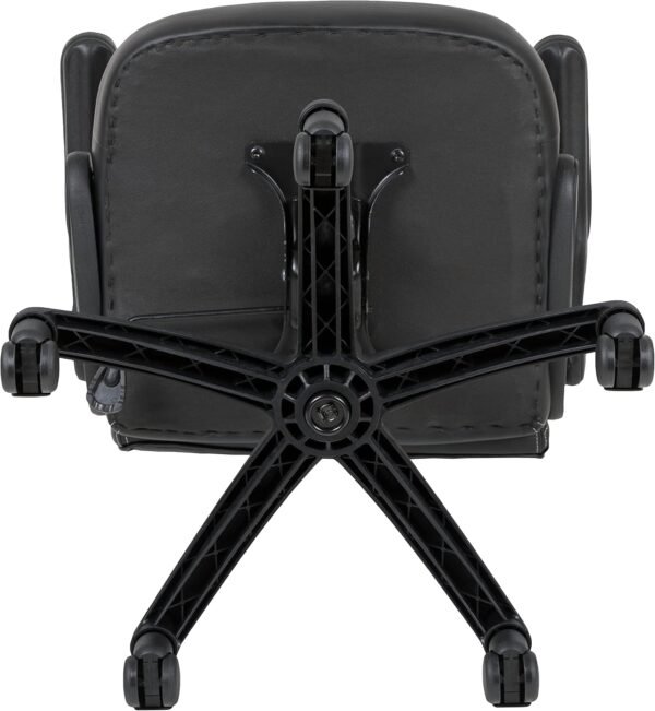 Flash Furniture Cadeira para jogos X10 de couro macio de couro macio com braços dobráveis, cadeira giratória ergonômica acolchoada para computador, laranja/preta - Imagem 10