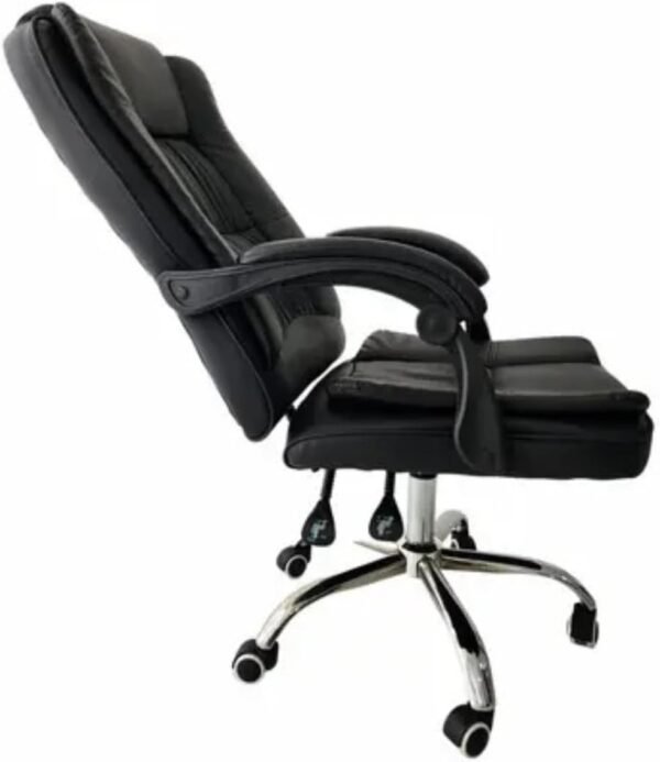 Cadeira Escritório Presidente Giratória Regulagem de Altura a Gás Ergonômica Presidente Executiva Diretor Big Boss Confortável Relax Preta - Imagem 5