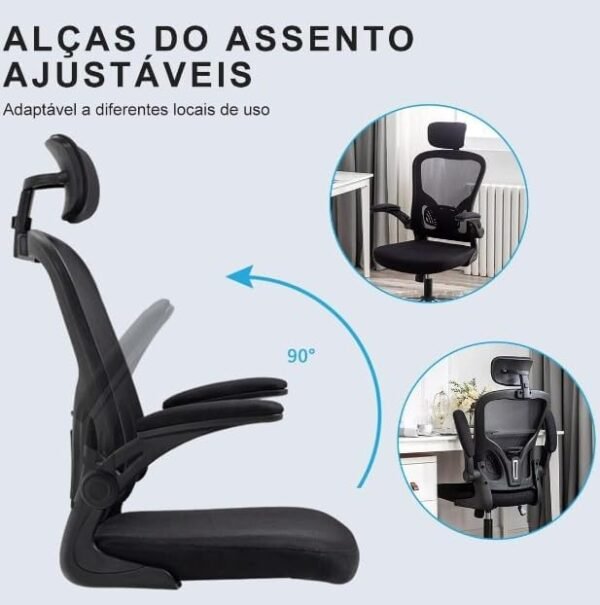 Cadeira de Escritório Presidente Ergonômica Modelo Mesh Executiva - Imagem 5