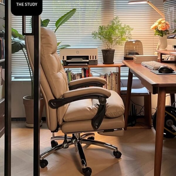 Cadeira de Escritório Cadeira de escritório Premium Comfort, poltrona reclinável para estudo em casa e uso executivo Cadeira Gamer - Imagem 8