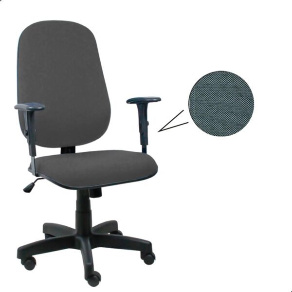Cadeira de Escritório Presidente Giratória Ergonômica Cinza – Conforto, Suporte e Estilo - Escritex - Imagem 6