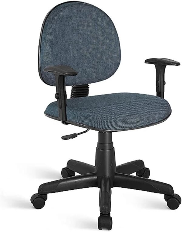 Kit 2 Cadeiras de Escritório Presidente Giratória Courvin Preto Home Gourmet Ergonômica Espuma D45 Base Reforçada - Imagem 3