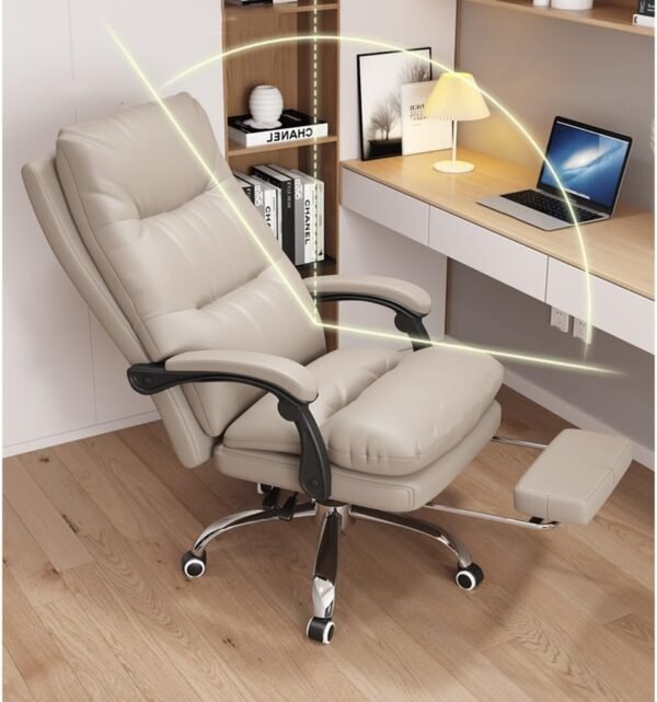Cadeira de Escritório Cadeira de escritório ergonômica para chefe Premium Comfort Home Business Study Bedroom Cadeira Gamer - Imagem 4