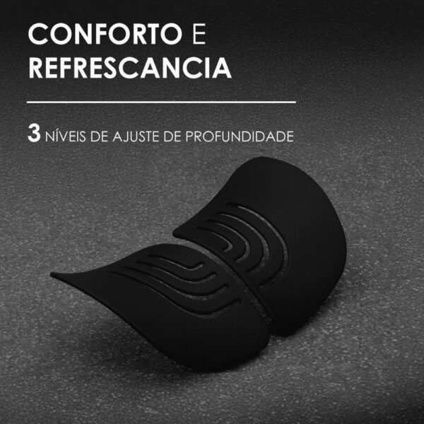 Cadeira Escritório Ergonomica DT3 Frost com revestimento Mesh DT3 Vintex-F™, apoio de cabeça 3D,braços 5D,Estrutura em Alumínio+Nylon,suporta até 160kg e altura máx. de 1,90m (Black) - Imagem 6