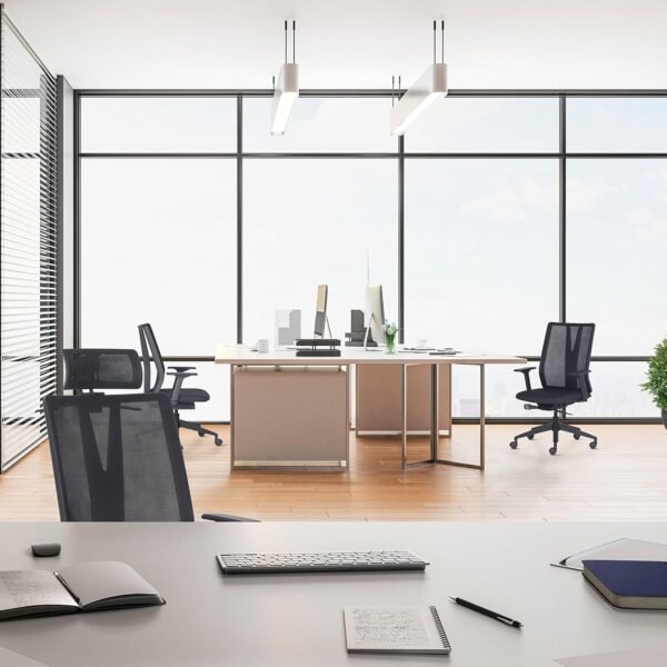 Cadeira Addit Escritório Home-office Presidente com Apoio - Crepe Preto - Imagem 2