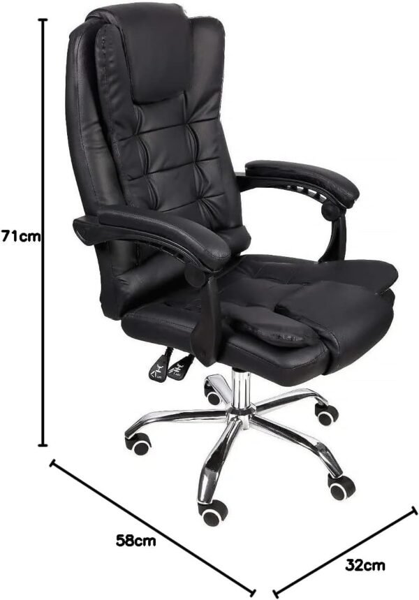 Cadeira de Escritório Presidente Confort Ergonômica Preto - Imagem 2