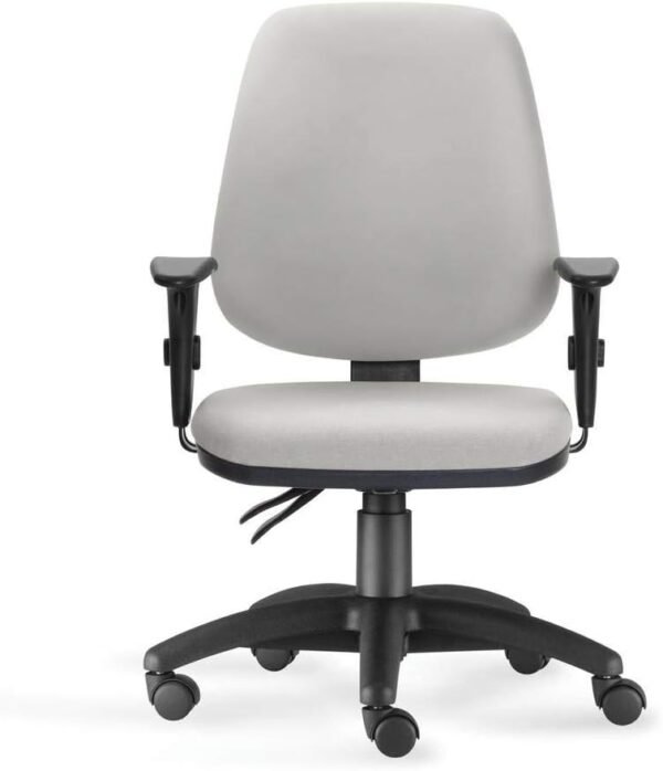 Cadeira de Escritório Presidente Job Ergonômica - Frisokar (Tecido Cinza) - Imagem 2