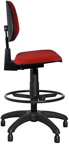 Cadeira Caixa Ergonômica NR17 Jserrano Vermelho - ULTRA Móveis - Imagem 2