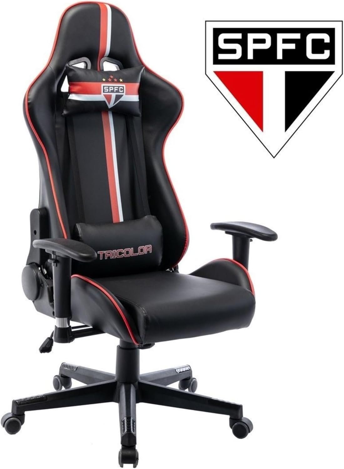 Cadeira Gamer São Paulo Tricolor SPFC 3318 - Imagem 3