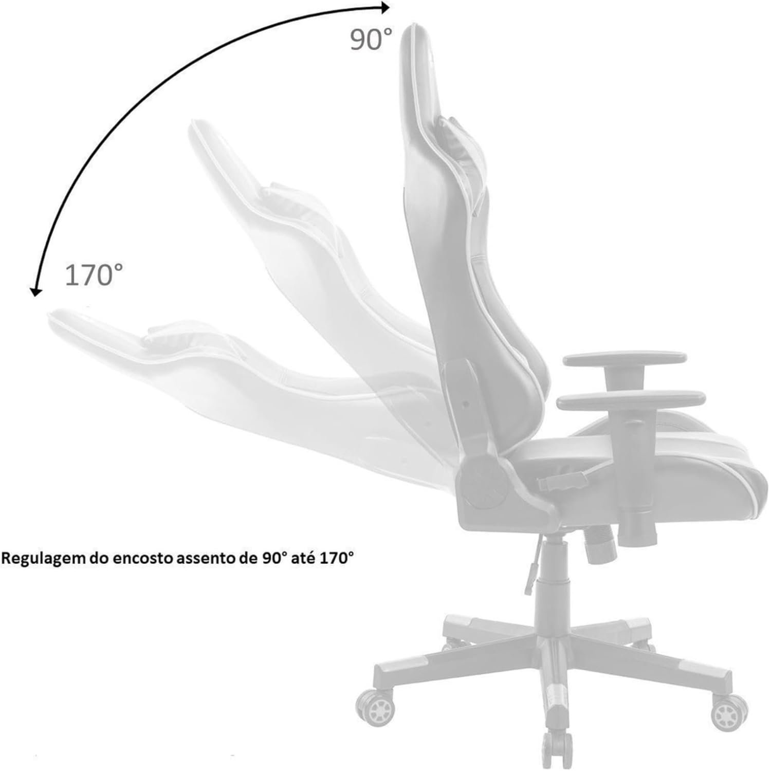Cadeira Gamer São Paulo Tricolor SPFC 3318 - Imagem 5