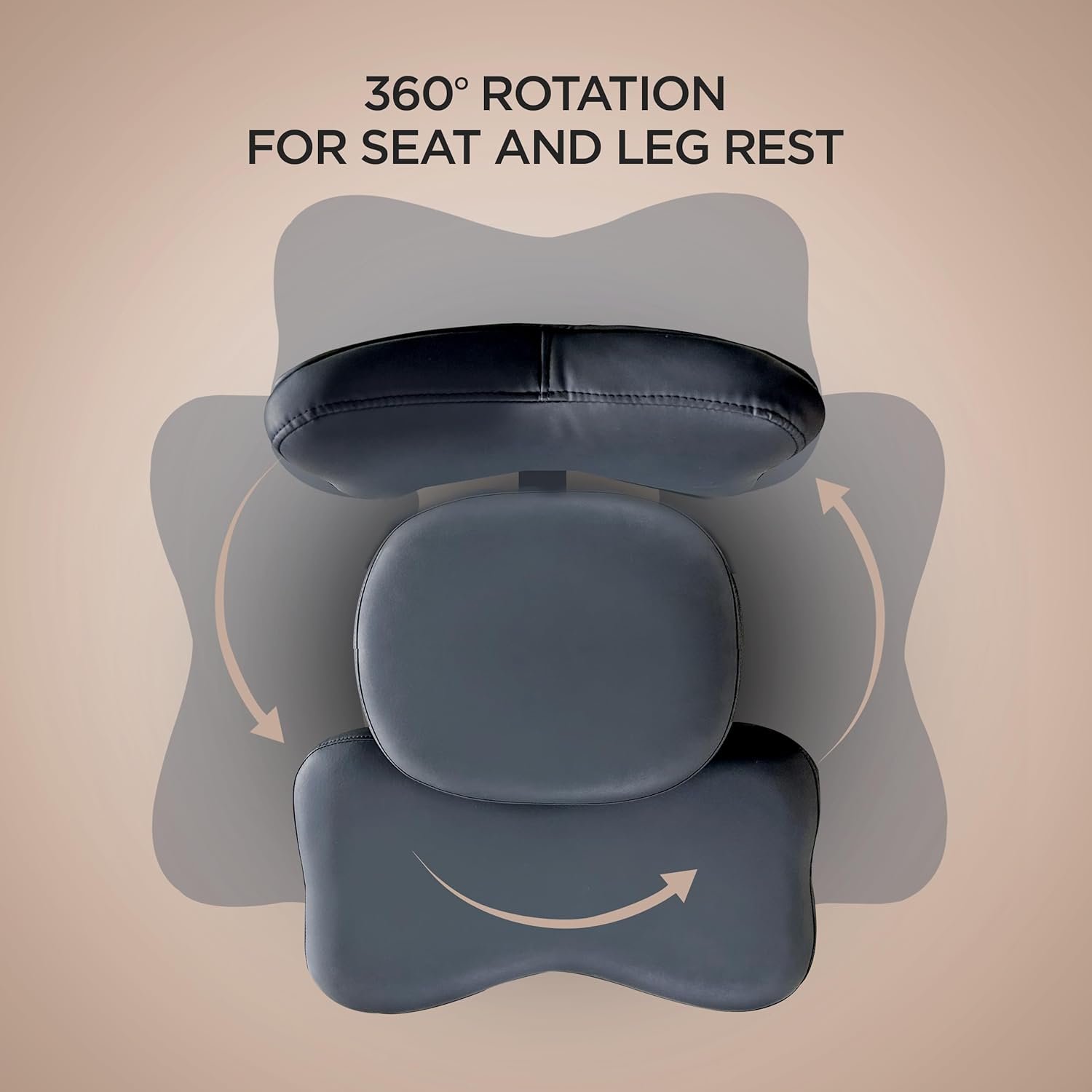 boldworks Cadeira de Meditação Ergonômica com Suporte para as Costas, Ajustável em Altura, Preta, para Adultos com TDAH ou Ioga - Imagem 3