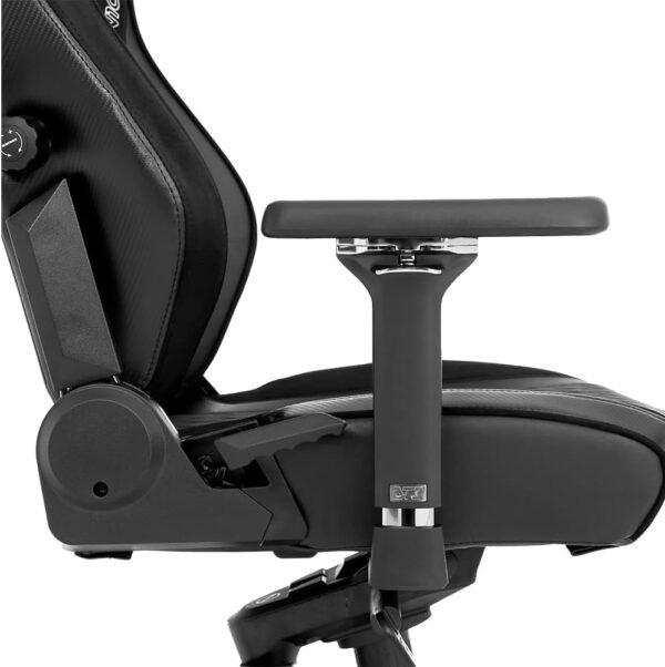 Cadeira Escritório Gamer DT3 N10 Core,almofada magnética, contínuo em 2 direções, braços 4D+ com pad fixo, suporta até 160kg e altura máx.de 1,85m (Tam. Normal | Revestida em Tecido + PU - Black) - Imagem 6
