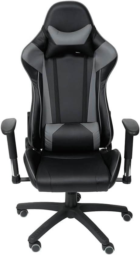 CADEIRA RAPTOR GAMER PRETA E CINZA BASE RODIZIO - OR DESIGN, Preto, OR-3318PRETA - Imagem 3