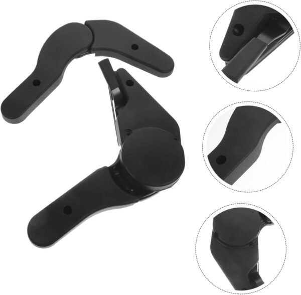 ULTECHNOVO 1Conjunto Ajustador de Ângulo Cadeira Gamer Acessórios de Cadeira Reclinável Prático e Durável Sillas de Corrida Preto - Imagem 5