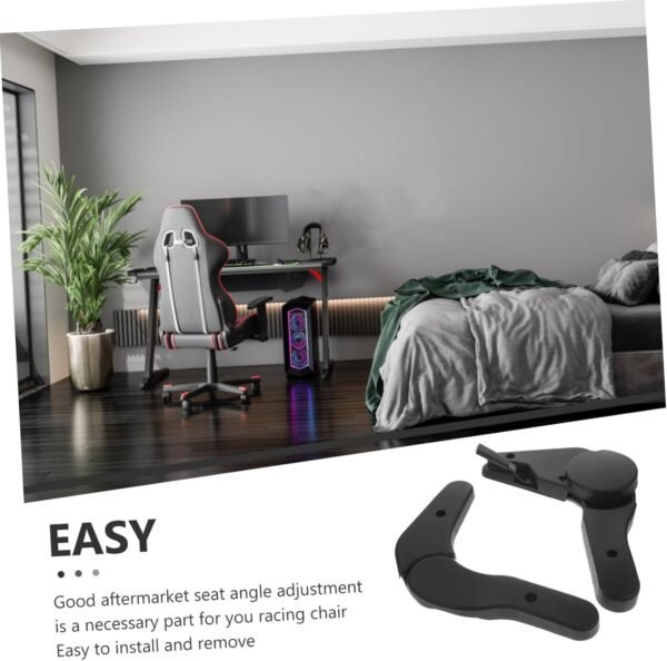 ABOOFAN 1Conjunto Ajustador de Ângulo de Cadeira Gamer Acessório Ajustável Cadeira de Corrida e Esports Preto - Imagem 8