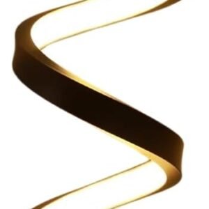 Abajur Luminária De Mesa Moderno Modelo Espiral Led embutido (Frio/Quente) com dimmer Bivolt - Ideal para Escritório, Sala, Quarto, cabeceira de cama
