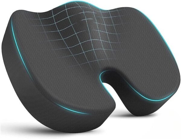 Almofada Assento Ortopédico Travesseiro Ergonômico Cadeira Corretor Postura Home Office ref