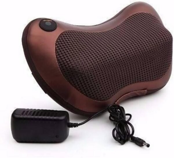 Almofada Massageadora Portátil – Alívio Instantâneo para Tensão Lombar e Pescoço | Relaxamento Profundo em Casa ou no Trabalho!