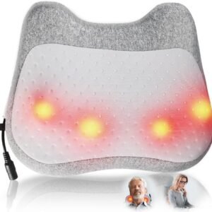 Almofada Massageadora Profissional Shiatsu Lombar 110V-220V, 2 Direções de Massagem, Tempo Inteligente, Casa e VeíCulo Pescoço Lombar, Almofada Massageadora, Massageador Pescoço, Massageador Shiatsu
