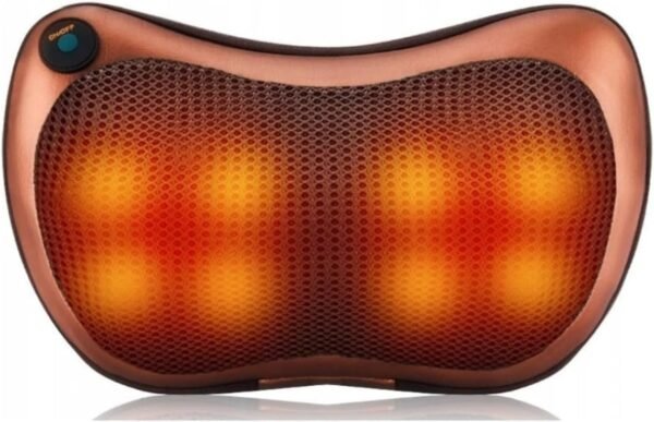 Almofada Massageadora Shiatsu Massagem Relaxamento Alivia Dores Costas Lombar Ombros com Aquecimento Conexão Veicular e Bivolt - Imagem 2