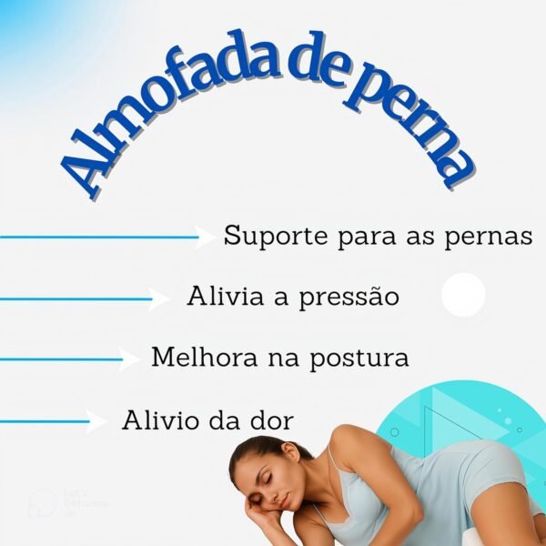 Almofada Ortopédica com Conforto Premium para Dormir e Alívio Imediato nas Pernas, Ciática e Coluna Tecnologia NASA - Imagem 2