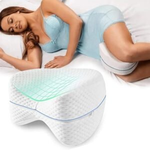 Almofada Ortopédica para Pernas e Joelhos | Alívio de Dores nas Costas, Quadris, Joelhos, Articulações e Nervo Ciático | Travesseiro Ortopédico para Pernas com Suporte Ergonômico para Dormir Melhor