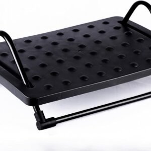 Apoio Ergonômico Para Pés Massageador Regulável Preto Confortec