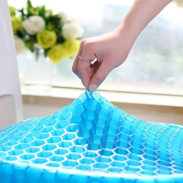 Assento De Silicone Egg Azul Almofada para Hemorroida Almofada para Coccix Ovo Almofada de Gel para Cadeirante Anatomica Protetor Com Gel Capa Supermedy Almofada Prostata Ortopedica - Imagem 2
