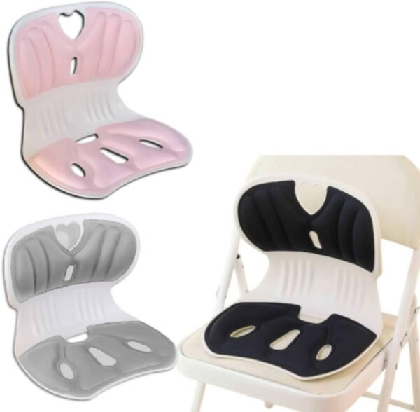 Assento Ergonômica para Cadeira com Suporte Lombar, Ortopédica Universal, Ideal para Escritório, Carro e Casa