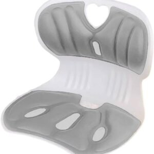Assento Estofado Ergonômico Apoio Lombar Cinza 35x33cm - Top Rio