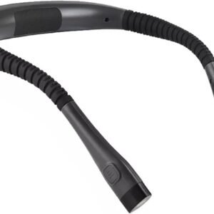 BEMMY Luz de Leitura Recarregável, Luz de Pescoço Dobrável com 3 Cores, Portátil e de Larga Duração para Leitura, Crochê e Costura, 1000mAh (Preto)