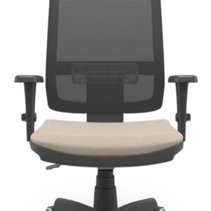 Brizza Tela BackPlax 3D Com Apoio Base Standart Design Plaxmetal NR-17 Ergonômica (Poliéster Fendi)
