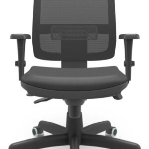 Brizza Tela Slider Autocompensador 3D Sem Apoio Base Standart Design Plaxmetal NR-17 Ergonômica (Sintético Preto)