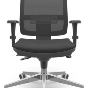 Brizza Tela Slider Autocompensador 3D Sem Apoio Base em Aluminio Design Plaxmetal NR-17 Ergonômica (Poliéster Preto)