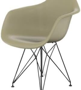 CADEIRA ARM EIFFEL PRETO CX 1 - PP CINZA BRASAO