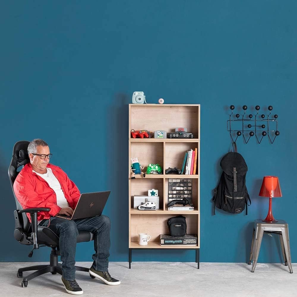 CADEIRA RAPTOR GAMER PRETA E CINZA BASE RODIZIO - OR DESIGN, Preto, OR-3318PRETA - Imagem 2