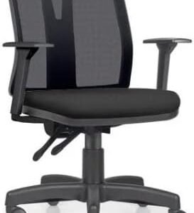 Cadeira Addit Ergonômica Frisokar - Couro Sint. Preto
