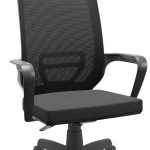 Cadeira Adrix Plaxmetal Presidente Giratória Ergonômica Tela Mesh Mecanismo Relax Assento Poliéster com Apoio de Cabeça