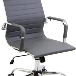 Cadeira Alta De Escritorio Esteirinha Giratoria Ergonomica (Cinza)