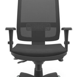 Cadeira Brizza Slider Autocompensador Standart Braços 3D PP Apoio Cabeça Ergonômica NR-17 Plaxmetal (Poliéster Preto)