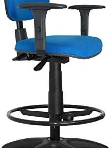 Cadeira Caixa Ergonômica NR17 Jserrano Azul Royal com Braço Regulável - ULTRA Móveis